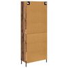 vidaXL Highboard Gammelt træ 69,5 x 34 x 180 cm Konstrueret træ