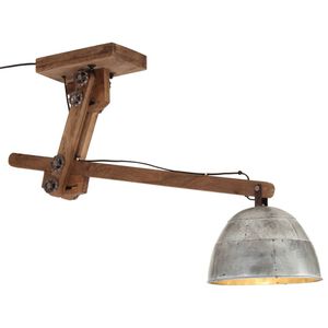 vidaXL loftlampe 105x30x65-108 cm 25 W E27 vintagesølv
