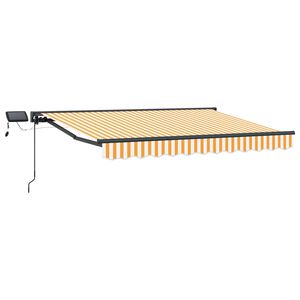 vidaXL Manuel markise-ramme med LED-lys 2,5 x 2 m