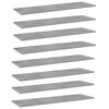 vidaXL boghylder 8 stk. 100x30x1,5 cm konstrueret tr&aelig; betongr&aring;