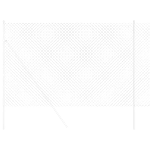 vidaXL K&aelig;delink indhegning S&oslash;lv 10 x 1,6 m Galvaniseret st&aring;l