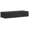 vidaXL V&aelig;gh&aelig;ngt Sideskab 87,5 x 34,5 x 17 cm Konstrueret tr&aelig; Sort