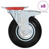vidaXL drejehjul 8 stk. 125 mm