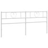 vidaXL udskiftningsgavl 193 cm metal hvid