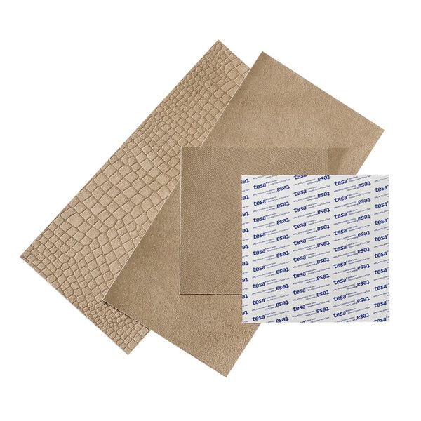 WallArt lædertapet 32 stk. Borret beige