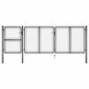 vidaXL havel&aring;ge st&aring;l 400x125 cm antracitgr&aring;