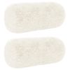 vidaXL Pude 2 stk. HEERLEN Hvid &Oslash; 15 x 40 cm PV Fleece
