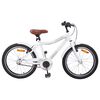 vidaXL B&oslash;rnecykel 24 tommer til 8-12 &aring;r hvid