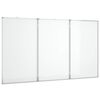 vidaXL magnetisk whiteboard 180x100x1,7 cm foldbart aluminium