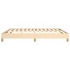vidaXL Boxspring sengeramme 160x200 cm stof cremefarvet