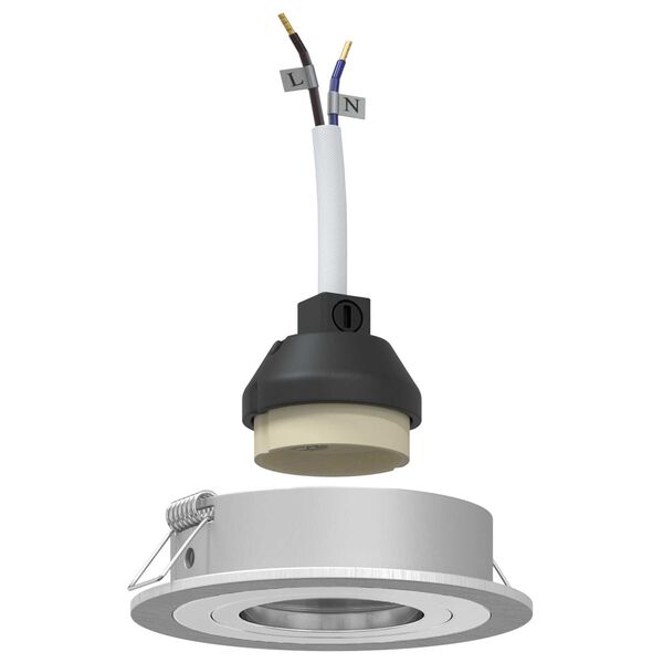 vidaXL Spotlight Sølv 9 x 9 x 2 cm Aluminium