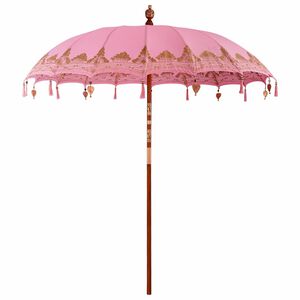 vidaXL Balinesisk Parasol Lyser&oslash;d 215 x 215 x 260 cm