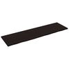vidaXL bordplade til badev&aelig;relse 220x60x(2-4) cm massivt tr&aelig; m&oslash;rkebrun