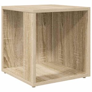 vidaXL sidebord 33x33x34,5 cm konstrueret tr&aelig; sonoma-eg