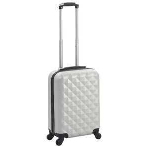 vidaXL hardcase-kuffert ABS s&oslash;lvfarvet