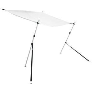 vidaXL solsejl til b&aring;d 170x170x(115-183) cm forl&aelig;ngerdel hvid