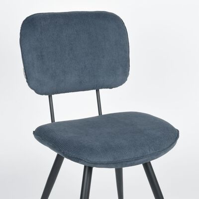 LABEL51 spisebordsstole 2 stk. Vic 49x60x87 cm blå