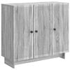 vidaXL Sideboard Gr&aring; sonoma-eg 89 x 34,5 x 80 cm Konstrueret tr&aelig;