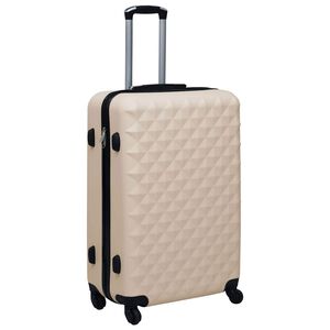 vidaXL hardcase-kuffert ABS guldfarvet