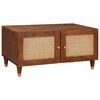 vidaXL Sofabord 80 x 50 x 40 cm Massivt mangotr&aelig;