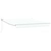 vidaXL Utr&aelig;kkelig Markise Hvid 350 x 250 cm Stof