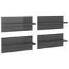vidaXL v&aelig;ghylder 4 stk. 40x11,5x18 cm gr&aring; h&oslash;jglans