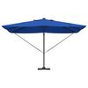 vidaXL Kantilever Roma Parasol med lås Blå og Sort 352 x 251 x 265 cm
