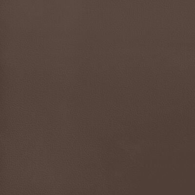 vidaXL kontinentalseng med madras 90x200 cm kunstlæder brun