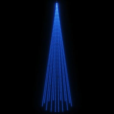vidaXL juletræ til flagstang 1134 LED'er 800 cm blåt lys