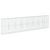 vidaXL gabionkurv med cover 800x50x200 cm galvaniseret jern