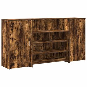 vidaXL receptionsskranke 200x50x103,5 cm r&oslash;get egetr&aelig;sfarve