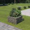 vidaXL gabion-højbed 90x90x50 cm galvaniseret stål