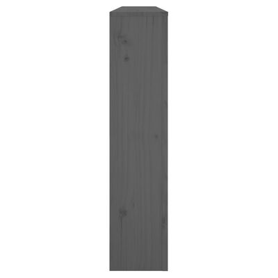 vidaXL radiatorskjuler 153x19x84 cm massivt fyrretræ grå