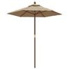 vidaXL haveparasol med tr&aelig;stang 196x231 cm gr&aring;brun