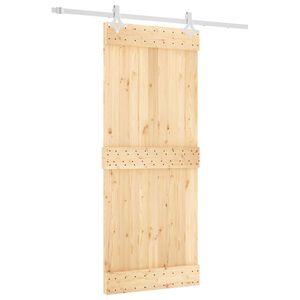 vidaXL Skyded&oslash;r 85 x 210 cm Massivt Fyrretr&aelig; (Ubehandlet)