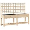 vidaXL Have Blomsterkrukke Beige 203,5 x 54 x 152,5 cm