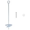 vidaXL Jordanker 10 pcs S&oslash;lv &Oslash;10 x 40 cm Galvaniseret metal
