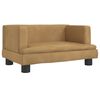 vidaXL sofa til b&oslash;rn 60x40x30 cm velour brun