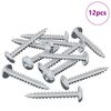 vidaXL Tr&aelig;skrue 12 pcs S&oslash;lv M4 x 28 mm Jern