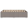 vidaXL Sengeramme uden madras Taupe 120x200 cm Stof