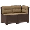 vidaXL 2-personers Havem&oslash;belsofa med Pudefyld Rattan Look 2-personers