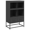 vidaXL skab 68x39x111,5 cm st&aring;l sort