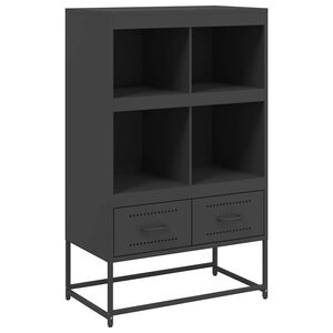 vidaXL skab 68x39x111,5 cm st&aring;l sort