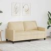 vidaXL 2-personers sofa 140 cm stof cremefarvet