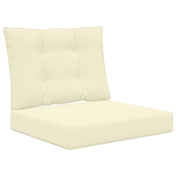 vidaXL Udend&oslash;rs Sofa Pude 2 pcs Creme Polyester