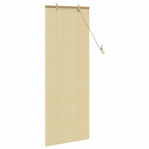 vidaXL Rullegardin med gardiner Natur 60 x 160 cm Bambus