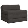 vidaXL Samlebar Sofa Seng M&oslash;rkegr&aring; 200 x 70 x 10 cm Stof