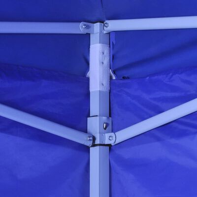 vidaXL sammenfoldeligt telt 3 x 3 m med 4 vægge blå