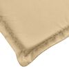 vidaXL stolehynder med lav ryg 6 stk. 100x50x4 cm stof beige