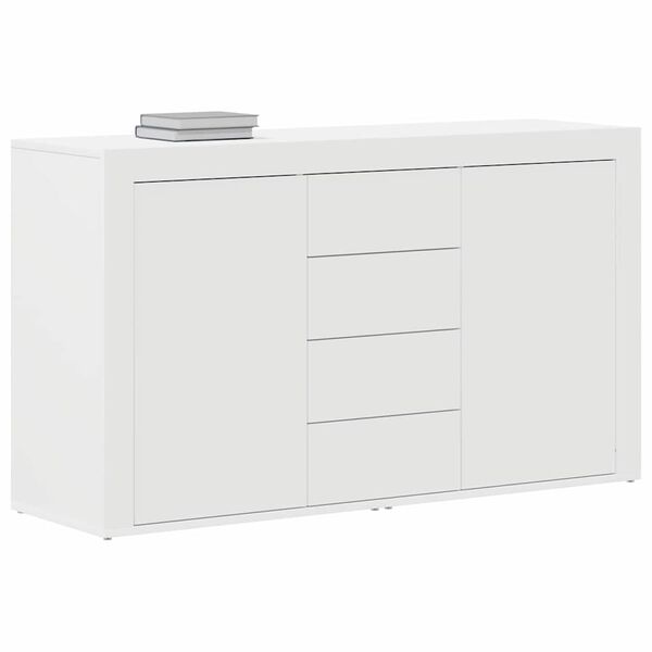vidaXL Sideboard med skuffe Hvid 120 x 36 x 69 cm Konstrueret tr&aelig;